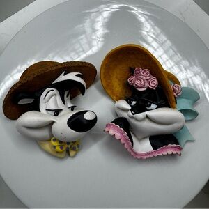 Vtg Pepe & Penelope On Parade 1996 Warner Brothers Costume Collection (set of 2)